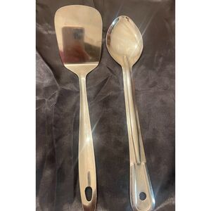 Stainless Steel Serving Spoon and Flipper/Spatula